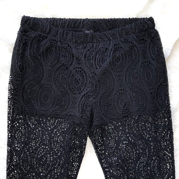 Rue21 Mesh Lacy Flared Pants - Picture 3 of 7